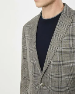 Homme Hackett London Vestes, Blousons^Veste Chek imprimée prince de galles beige