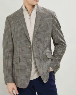 Homme Hackett London Vestes, Blousons^Veste Chek imprimée prince de galles beige