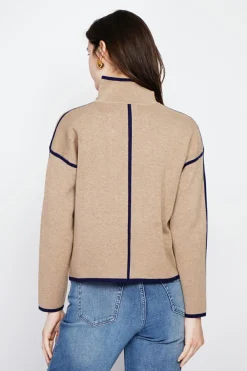 Femme C&Jo Vestes, Blousons^Veste col montant camel