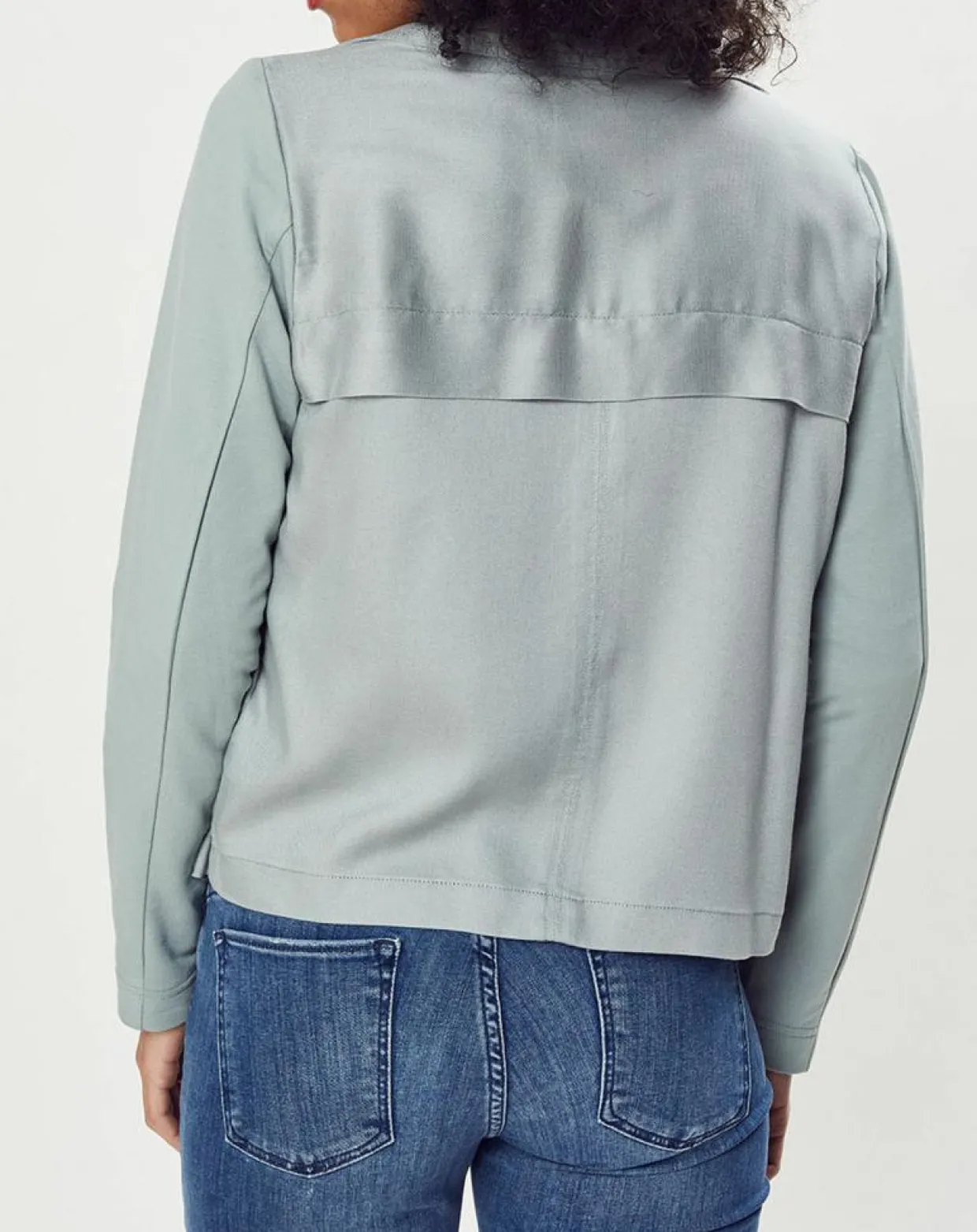 Femme Esprit Vestes, Blousons^Veste courte à poche gris bleuté
