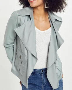 Femme Esprit Vestes, Blousons^Veste courte à poche gris bleuté