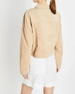 Femme Marc O'Polo Vestes, Blousons^Veste courtes en Velours côtelé beige