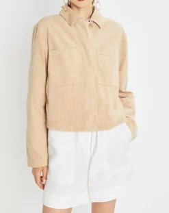 Femme Marc O'Polo Vestes, Blousons^Veste courtes en Velours côtelé beige