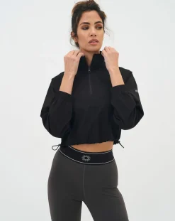 Veste Crop Training noire-Onamaste Sale
