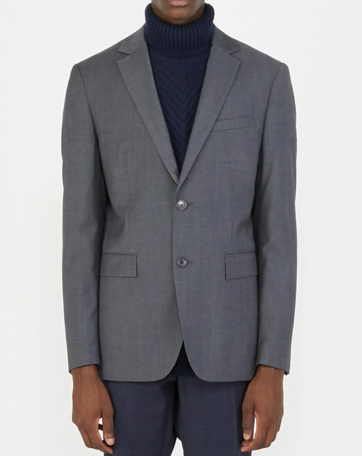 Veste de costume en Laine mélangée Meda Vume grise-Comptoir GL New