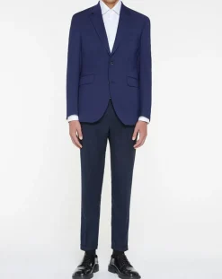 Veste de Costume en Laine mélangée bleue-Hackett London Best