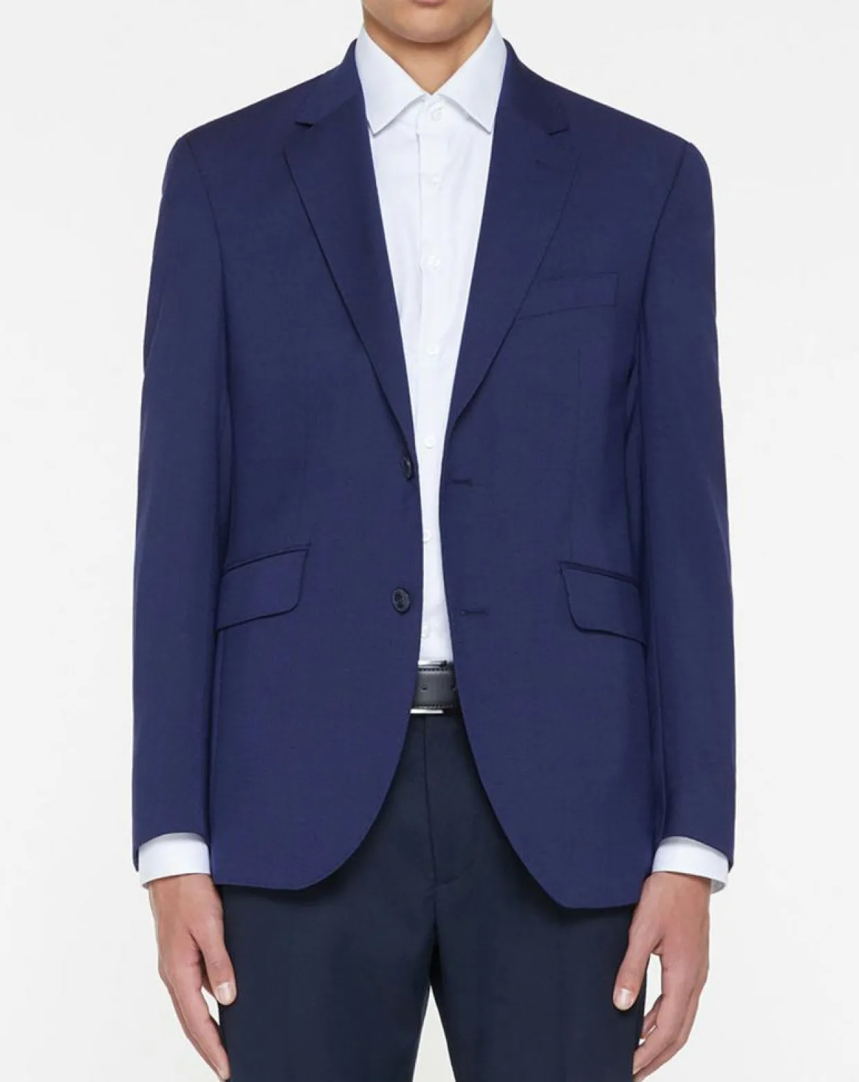 Veste de Costume en Laine mélangée bleue-Hackett London Best