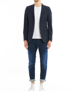 Veste de costume en Laine mélangée Veruto bleu foncé-Comptoir GL New