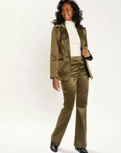 Femme Lauren Vidal Vestes, Blousons^Veste de costume en Satin Moon bronze