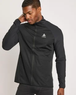 Veste de running Zeroweight Warm Hybrid noire-Odlo Clearance