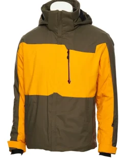 Veste de ski Brevent jaune/kaki-Degré 7 Outlet