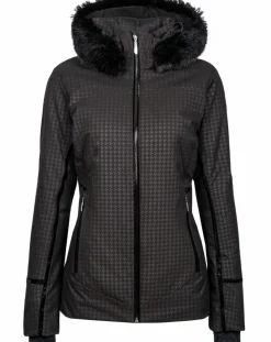 Veste de ski Elise fausse fourrure noire-Duvillard Best