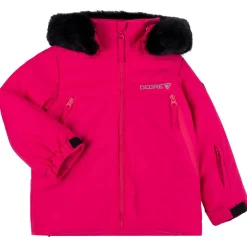 Enfant Degré 7 Fille^Veste de ski Fairy fausse fourrure rose