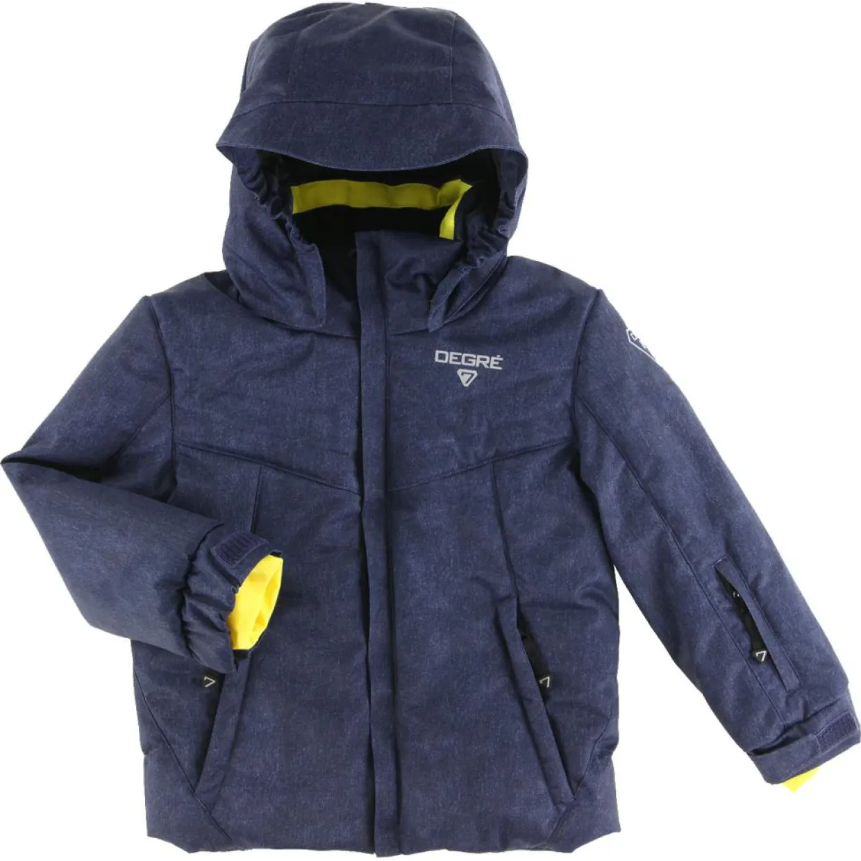 Enfant Degré 7 Garçon^Veste de ski Flam bleu marine lavé