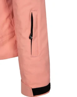 Veste de ski Geod fausse fourrure rose-Degré 7 Best