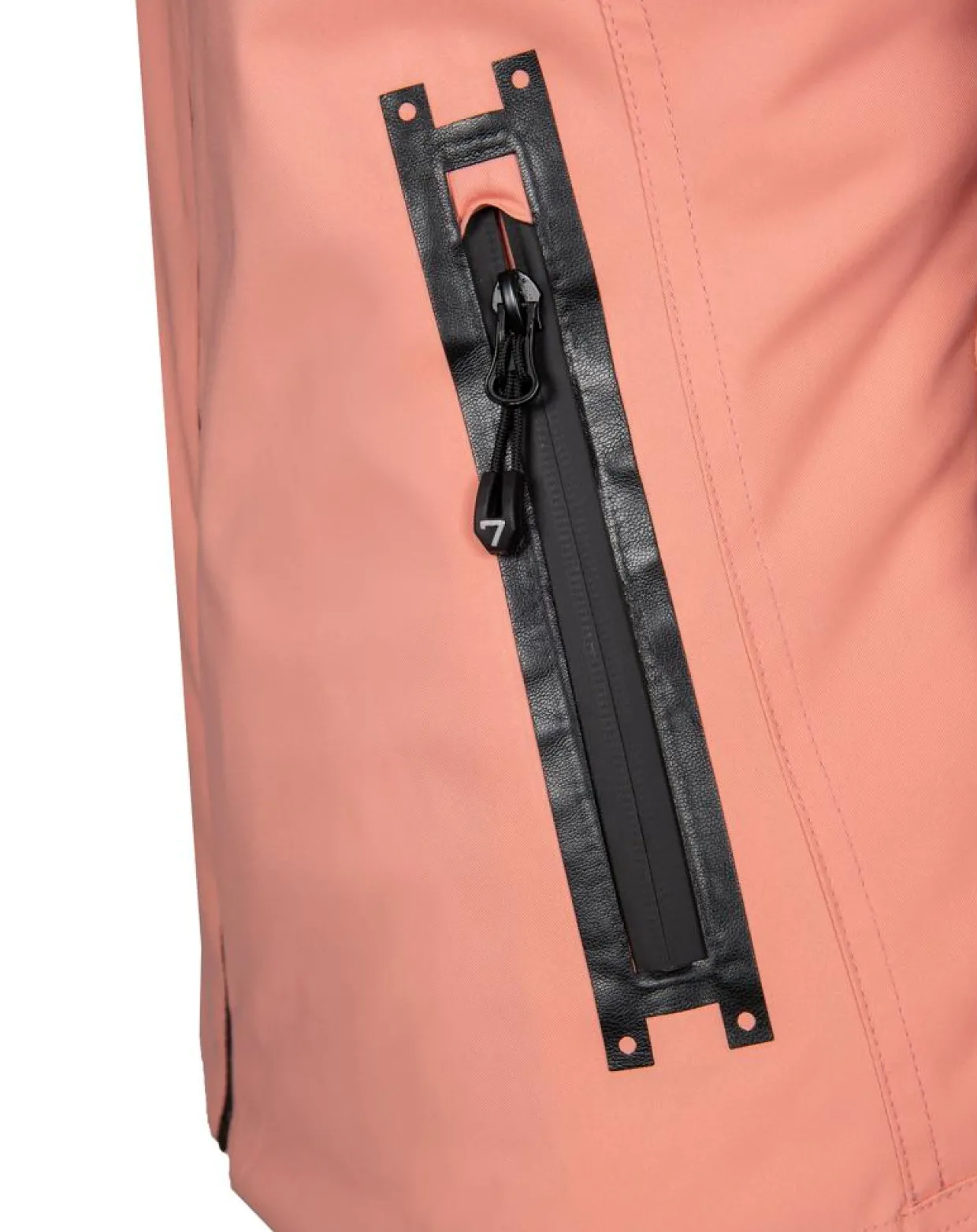 Veste de ski Geod fausse fourrure rose-Degré 7 Best