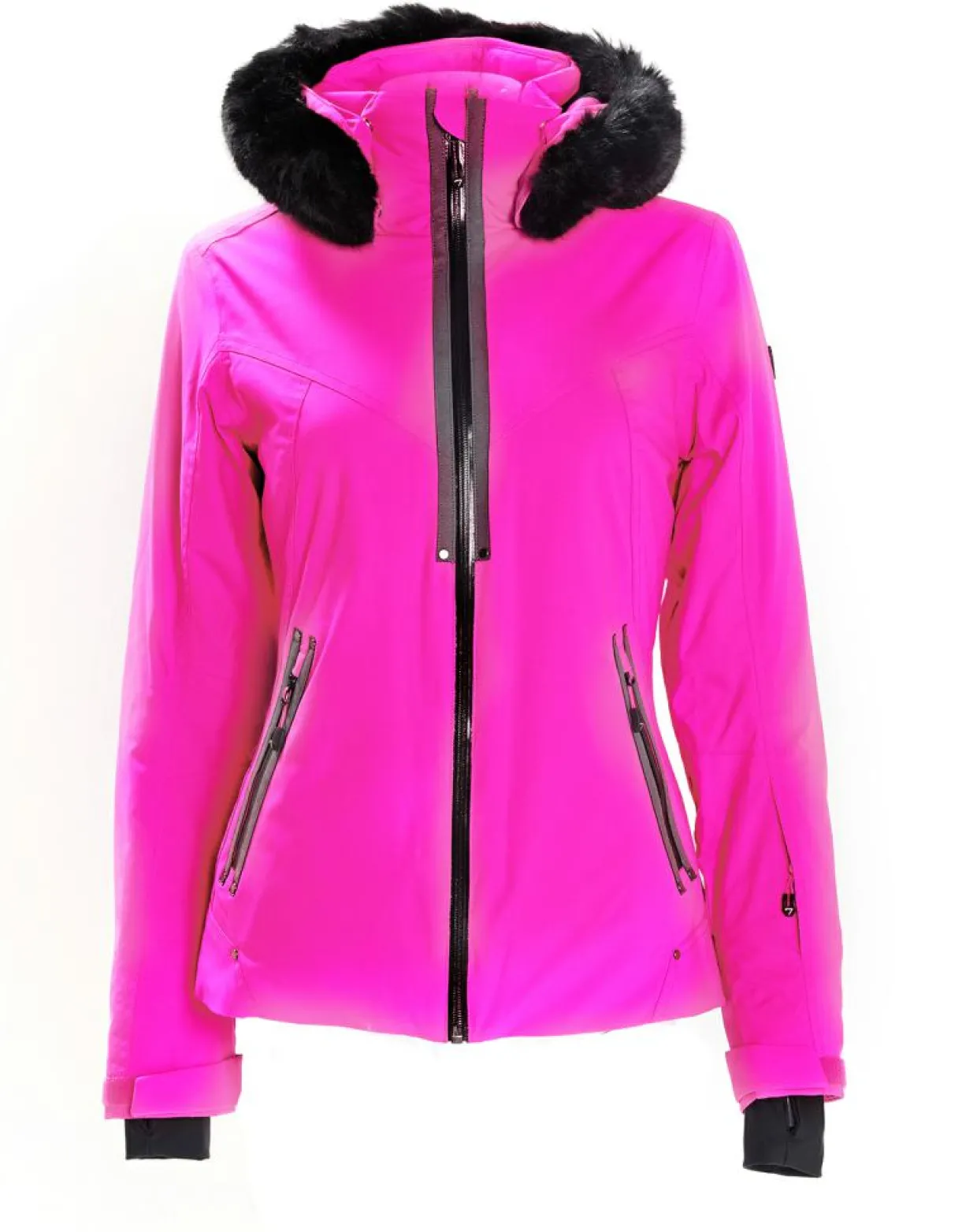 Femme Degré 7 Manteaux^Veste de ski Geod fausse fourrure rose