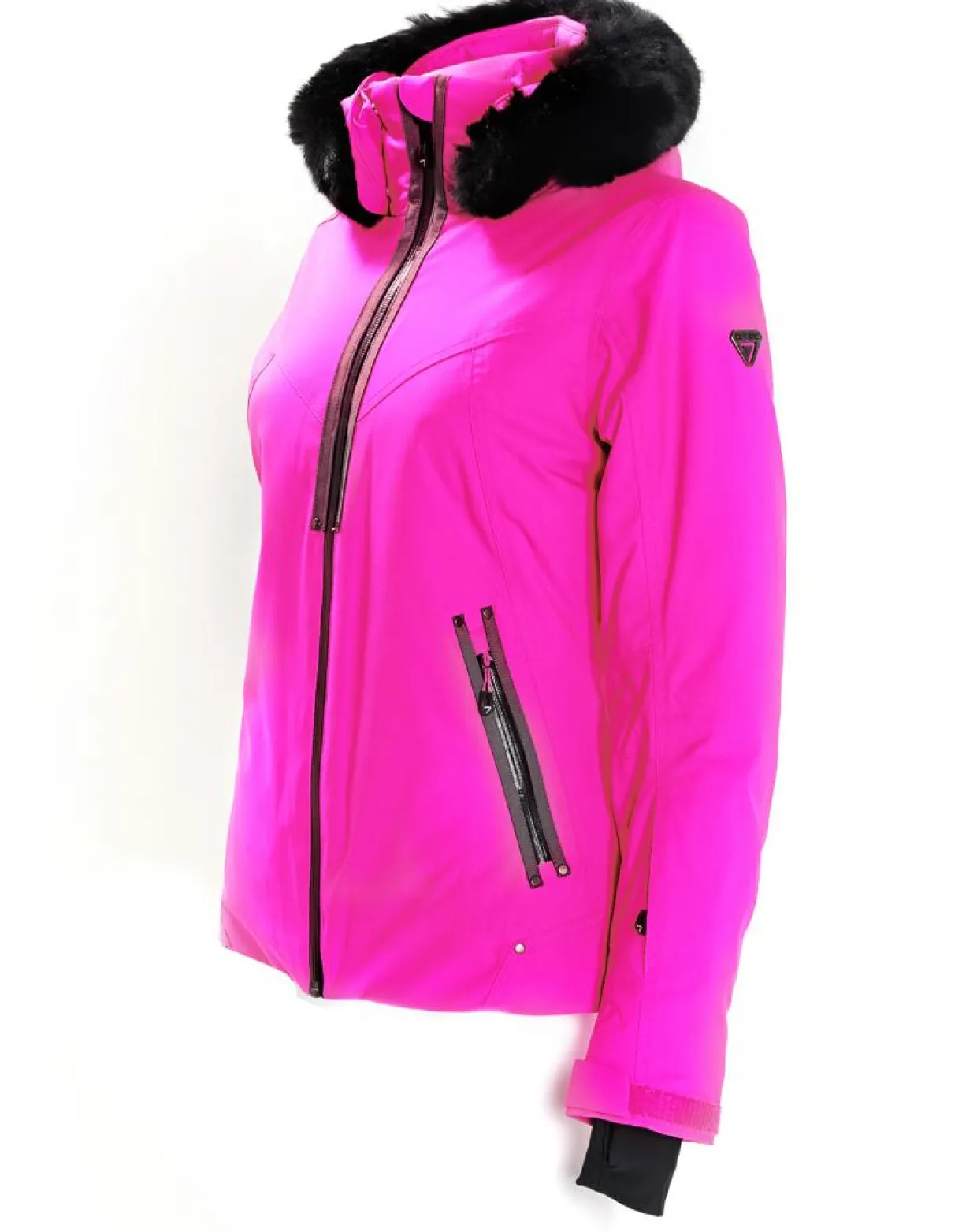 Femme Degré 7 Manteaux^Veste de ski Geod fausse fourrure rose
