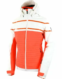 Femme Degré 7 Manteaux^Veste de Ski Loriaz blanc/orange