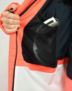 Femme Degré 7 Manteaux^Veste de Ski Loriaz blanc/orange