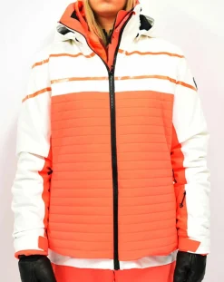 Femme Degré 7 Manteaux^Veste de Ski Loriaz blanc/orange