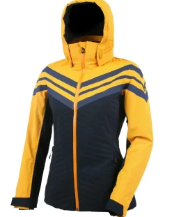 Veste de ski Loriaz marine/jaune-Degré 7 Sale