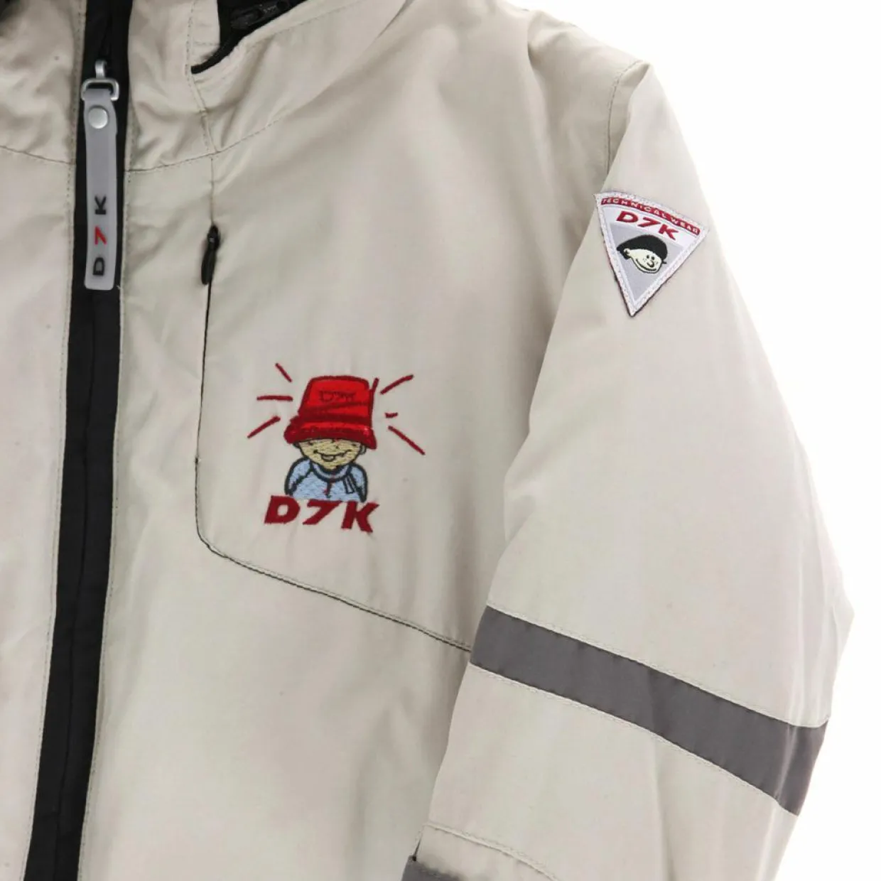 Enfant Degré 7 Garçon^Veste de ski Luge beige