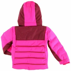Veste de Ski Maya col fausse fourrure rose ultra-Degré 7