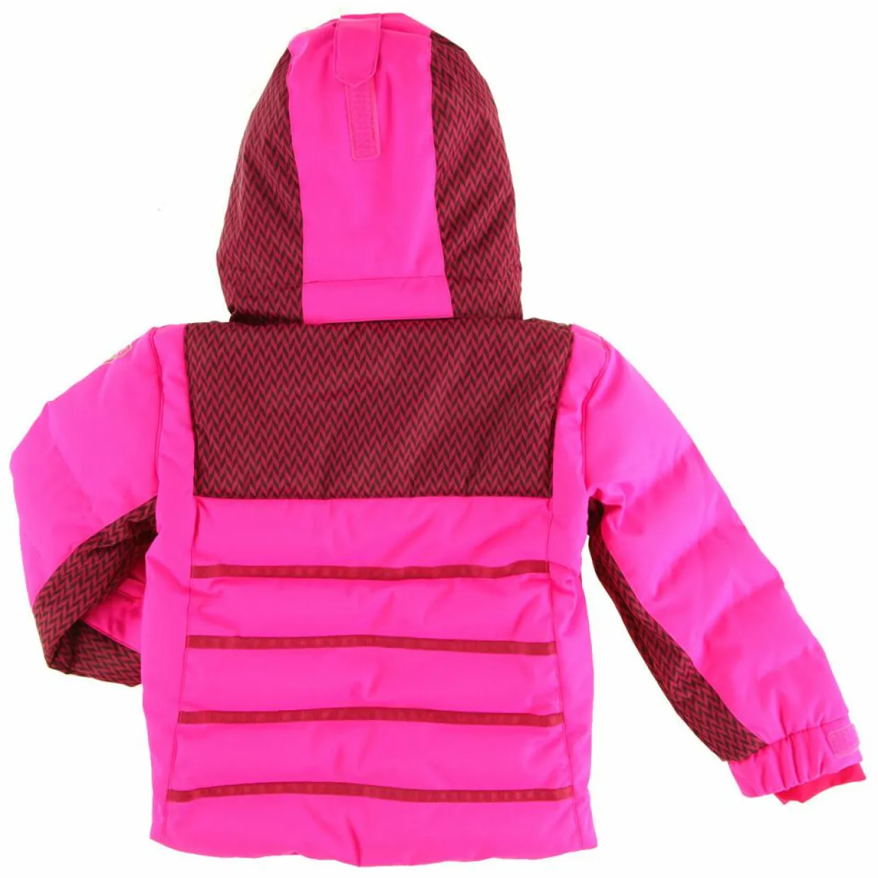 Veste de Ski Maya col fausse fourrure rose ultra-Degré 7