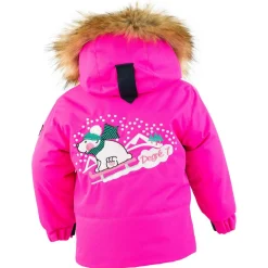 Enfant Degré 7 Fille^Veste de ski Mellow col fausse fourrure fuchsia