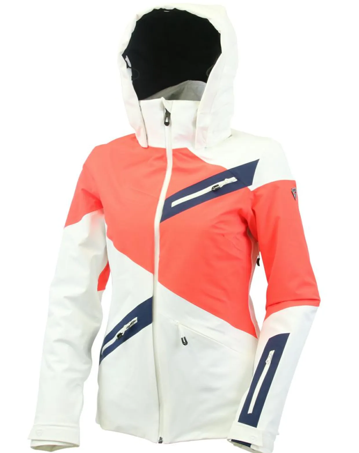 Veste de ski Mongie Sf blanc/orange-Degré 7 Sale
