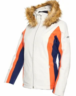 Femme Duvillard Manteaux^Veste de ski Sella fausse fourrure écru/orange