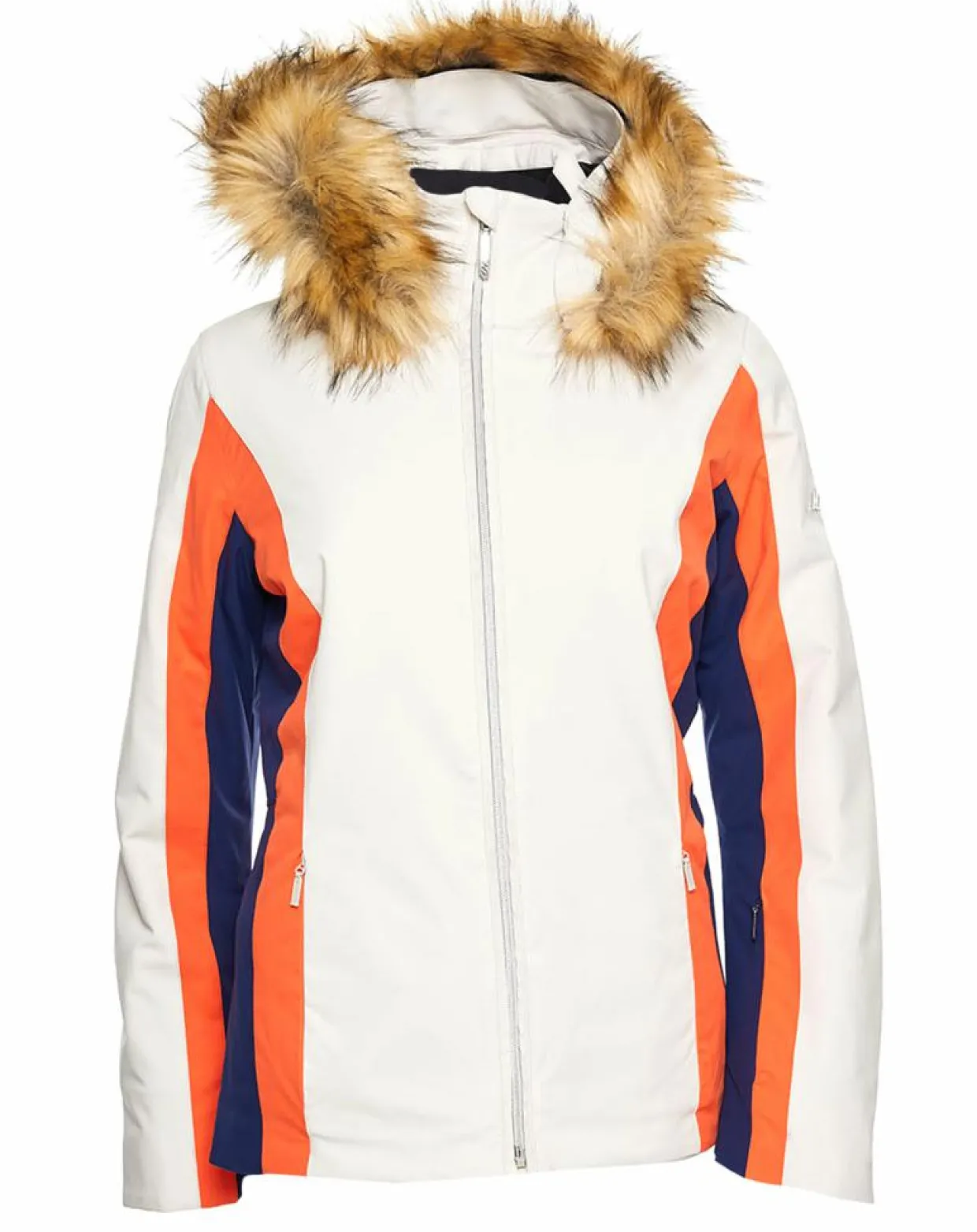 Femme Duvillard Manteaux^Veste de ski Sella fausse fourrure écru/orange