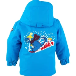 Enfant Degré 7 Garçon^Veste de ski Slide bleu électrique