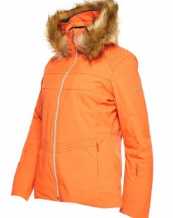 Veste de ski Triolet fausse fourrure orange-Duvillard Clearance