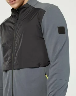 Homme Hackett London Vestes, Blousons^Veste de survêtement zippée Amr Pro Down gris/noir