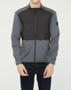 Homme Hackett London Vestes, Blousons^Veste de survêtement zippée Amr Pro Down gris/noir