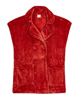 Femme Le Chat Vestes, Blousons^Veste d'intérieur en peluche flanelle Essentiel tomette