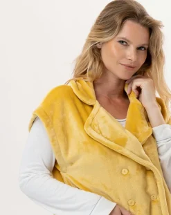 Femme Le Chat Vestes, Blousons^Veste d'intérieur en peluche flanelle Essentiel pollen