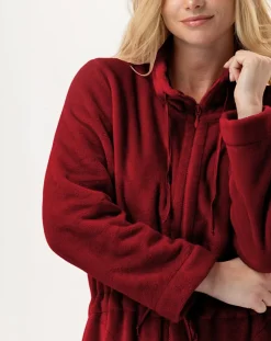 Femme Le Chat Vestes, Blousons^Veste d'intérieur en peluche flanelle Essentiel tomette