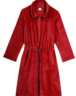 Femme Le Chat Vestes, Blousons^Veste d'intérieur en peluche flanelle Essentiel tomette
