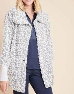 Veste d'intérieur Fauve gris/écru-Le Chat Discount