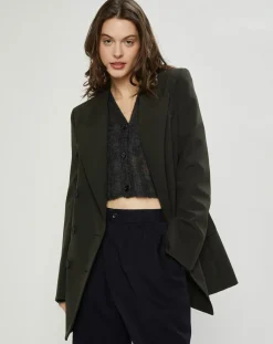 Femme Nina ricci Vestes, Blousons^Veste Double Breasted kaki foncé