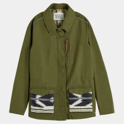 Veste droite Militaire kaki-Scotch & Soda Outlet