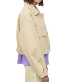 Femme Marc O'Polo Vestes, Blousons^Veste en Coton & Lin Cop beige