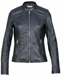 Femme Blue Wellford Vestes, Blousons^Veste en Cuir Aglae noire