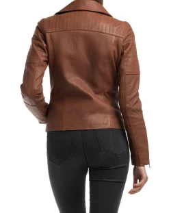 Femme Chyston Vestes, Blousons^Veste en Cuir Althea cognac