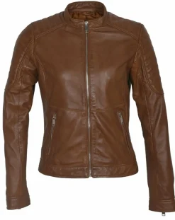 Femme Blue Wellford Vestes, Blousons^Veste en Cuir Betty cognac