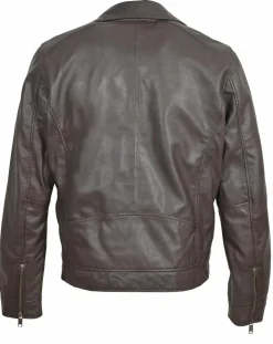 Homme Blue Wellford Vestes, Blousons^Veste en Cuir Brazza marron