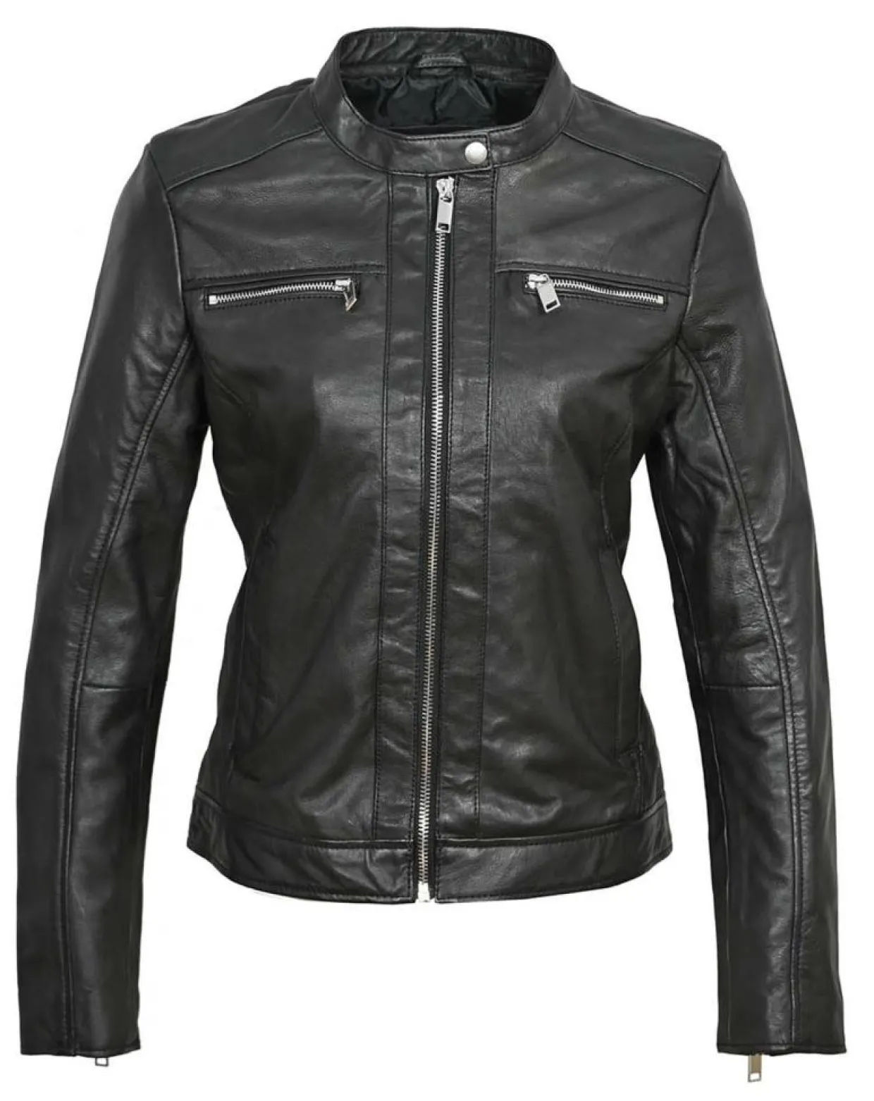 Femme Chyston Vestes, Blousons^Veste en Cuir Calissy noire
